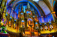 Notre-Dame Basilica / Alter left side, look at the colors!